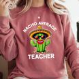 Nacho Average Teacher Sarcastic Women Teaching Comfort Colors Sweatshirt Crimson Nacho Average Teacher Sarcastic Women Teaching Comfort Colors Sweatshirt Crimson