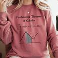 Nerdy Fundamental Theorem Of Calculus Math Teacher Geek Comfort Colors Sweatshirt Crimson