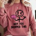 Nerdy Hey You Dropped This Brain Math Teacher Comfort Colors Sweatshirt Crimson Nerdy Hey You Dropped This Brain Math Teacher Comfort Colors Sweatshirt Crimson
