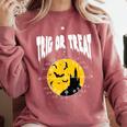 Nerdy Trig Or Treat Halloween Costume Math Teacher Comfort Colors Sweatshirt Crimson