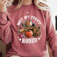 Not My First Rodeo Back To School Teacher Comfort Colors Sweatshirt Crimson Not My First Rodeo Back To School Teacher Comfort Colors Sweatshirt Crimson