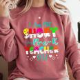 I Am Not Short I Am Pre-K Teacher Size Teacher For Men Women Kids Comfort Colors Sweatshirt Crimson