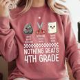 Nothing Beats 4th Grade Back To School Kids Teachers Comfort Colors Sweatshirt Crimson Nothing Beats 4th Grade Back To School Kids Teachers Comfort Colors Sweatshirt Crimson