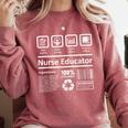Nurse Educator Shirt Men Women Nursing Instructor Teacher Comfort Colors Sweatshirt Crimson Nurse Educator Shirt Men Women Nursing Instructor Teacher Comfort Colors Sweatshirt Crimson