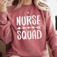 Nurse Squad Shirt Teacher Student Nursing Team For Men Women Girls Kids Comfort Colors Sweatshirt Crimson