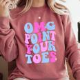 OMG Point Your Toes Dancing Teacher Tap Dancer Dance For Men Women Kids Comfort Colors Sweatshirt Crimson