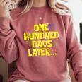 One Hundred Days Later 100th Day Of School Teacher Student Comfort Colors Sweatshirt Crimson One Hundred Days Later 100th Day Of School Teacher Student Comfort Colors Sweatshirt Crimson