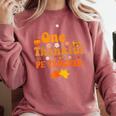 One Thankful PE Teacher Thanksgiving Fall Autumn Groovy Comfort Colors Sweatshirt Crimson One Thankful PE Teacher Thanksgiving Fall Autumn Groovy Comfort Colors Sweatshirt Crimson