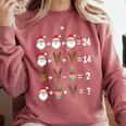 Order Of Operations Math Teacher Christmas Comfort Colors Sweatshirt Crimson