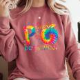 P Is For Preschool Tie Dye Back To School Teacher Men Women Girls Kids Comfort Colors Sweatshirt Crimson