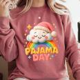 Pajama Day School Spirit Week Sleepy Cloud Teacher Student Comfort Colors Sweatshirt Crimson Pajama Day School Spirit Week Sleepy Cloud Teacher Student Comfort Colors Sweatshirt Crimson