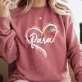 Para Heart Paraprofessional Teacher Paraeducator Comfort Colors Sweatshirt Crimson Para Heart Paraprofessional Teacher Paraeducator Comfort Colors Sweatshirt Crimson