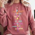Paraprofessional Teacher Para Sped Ed Parapro Comfort Colors Sweatshirt Crimson