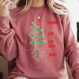 Parts Of a Plant Science For Teachers Kids And Students Comfort Colors Sweatshirt Crimson