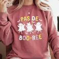 Pas De BOO-Rée Ghost Ballet Dancer Halloween Dance Teacher Comfort Colors Sweatshirt Crimson Pas De BOO-Rée Ghost Ballet Dancer Halloween Dance Teacher Comfort Colors Sweatshirt Crimson