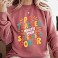 PE Gym School Coach PE Teacher What's Your Superhero Power Comfort Colors Sweatshirt Crimson PE Gym School Coach PE Teacher What's Your Superhero Power Comfort Colors Sweatshirt Crimson