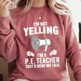 PE Teacher Art For Men Women Gym Teacher Physical Education Comfort Colors Sweatshirt Crimson PE Teacher Art For Men Women Gym Teacher Physical Education Comfort Colors Sweatshirt Crimson