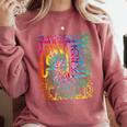 PE Teacher Phys Ed Tie Dye Physical Education Appreciation Comfort Colors Sweatshirt Crimson