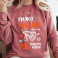 PE Teacher Voice PE Teacher School Fitness Class Comfort Colors Sweatshirt Crimson PE Teacher Voice PE Teacher School Fitness Class Comfort Colors Sweatshirt Crimson