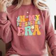 In My Physical Education Era PE Teacher Women Men Comfort Colors Sweatshirt Crimson