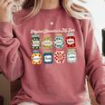 Physical Education Is My Jam Sports PE Coach Teacher Comfort Colors Sweatshirt Crimson Physical Education Is My Jam Sports PE Coach Teacher Comfort Colors Sweatshirt Crimson