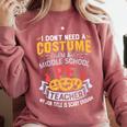 Physical Education School PE Teacher Halloween Costume Men Women Comfort Colors Sweatshirt Crimson