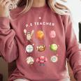 Physical Education Teacher PE Teacher Specials Back School Comfort Colors Sweatshirt Crimson Physical Education Teacher PE Teacher Specials Back School Comfort Colors Sweatshirt Crimson