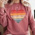 Pianist Retro Sunset Piano Keyboard Player Teacher Comfort Colors Sweatshirt Crimson