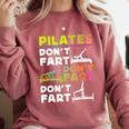 Pilates Instructor Teacher Watercolor Pilates Don't Fart Men Women Kids Comfort Colors Sweatshirt Crimson Pilates Instructor Teacher Watercolor Pilates Don't Fart Men Women Kids Comfort Colors Sweatshirt Crimson