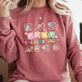 Play Is Learning Teacher Student First Day Back To School Comfort Colors Sweatshirt Crimson Play Is Learning Teacher Student First Day Back To School Comfort Colors Sweatshirt Crimson