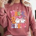 Pre-K Boo Crew Pre-K Teacher Student Kids Halloween Comfort Colors Sweatshirt Crimson