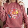 Pre-K Crew 1st Day Of School Preschool Teacher Comfort Colors Sweatshirt Crimson Pre-K Crew 1st Day Of School Preschool Teacher Comfort Colors Sweatshirt Crimson