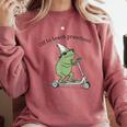 Pre K Grade Teacher Frog Back To School Preschool Comfort Colors Sweatshirt Crimson