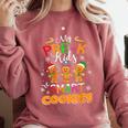 My Pre-K Kids Are Smart Cookies Christmas Teacher Comfort Colors Sweatshirt Crimson