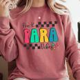 Pre-K Paraprofessional Teacher Back To School Vibes Comfort Colors Sweatshirt Crimson Pre-K Paraprofessional Teacher Back To School Vibes Comfort Colors Sweatshirt Crimson