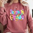 Preppy Seventh Grade Back To School 7th Grade Teachers Girls Comfort Colors Sweatshirt Crimson Preppy Seventh Grade Back To School 7th Grade Teachers Girls Comfort Colors Sweatshirt Crimson