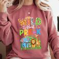 Preschool Teacher Kids Back To School Wild About Pre-K Comfort Colors Sweatshirt Crimson