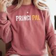 Principal School Teacher Friend Men Women Comfort Colors Sweatshirt Crimson Principal School Teacher Friend Men Women Comfort Colors Sweatshirt Crimson