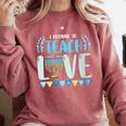 I Promise To Teach Love Hanukkah Chanukah Jewish Teacher Comfort Colors Sweatshirt Crimson I Promise To Teach Love Hanukkah Chanukah Jewish Teacher Comfort Colors Sweatshirt Crimson