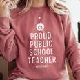 Proud Public School Teacher Red For Ed California Men Women Kids Comfort Colors Sweatshirt Crimson Proud Public School Teacher Red For Ed California Men Women Kids Comfort Colors Sweatshirt Crimson