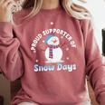 Proud Supporter Of Snow Days Teacher Comfort Colors Sweatshirt Crimson Proud Supporter Of Snow Days Teacher Comfort Colors Sweatshirt Crimson