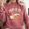 Prove It Reading Teacher Text Evidence Book Lover Student Comfort Colors Sweatshirt Crimson