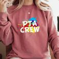 PTA Crew Back To School Volunteer Board Mom Parent Teacher Comfort Colors Sweatshirt Crimson PTA Crew Back To School Volunteer Board Mom Parent Teacher Comfort Colors Sweatshirt Crimson