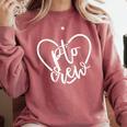 PTO Crew Back To School Matching Group Parent Teacher Comfort Colors Sweatshirt Crimson PTO Crew Back To School Matching Group Parent Teacher Comfort Colors Sweatshirt Crimson