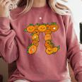 Pumpkin Pi Math Teacher Halloween Costume Geometry Comfort Colors Sweatshirt Crimson