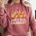 Qué Te Pasacalabaza Fall Immersion Teacher Spanish Teacher Comfort Colors Sweatshirt Crimson Qué Te Pasacalabaza Fall Immersion Teacher Spanish Teacher Comfort Colors Sweatshirt Crimson