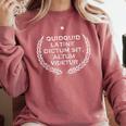 Quidquid Latine Dictum Sit Altum Videtur Teacher Comfort Colors Sweatshirt Crimson Quidquid Latine Dictum Sit Altum Videtur Teacher Comfort Colors Sweatshirt Crimson