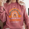 Rainbow I Teach The Cutest Pumpkins Kindergarten Teacher Men Women Comfort Colors Sweatshirt Crimson Rainbow I Teach The Cutest Pumpkins Kindergarten Teacher Men Women Comfort Colors Sweatshirt Crimson