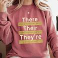There Their They'Re T Shirt English Grammar Teacher For Men Women Comfort Colors Sweatshirt Crimson There Their They'Re T Shirt English Grammar Teacher For Men Women Comfort Colors Sweatshirt Crimson