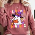 Read More Books Ghost Reading Book Teacher Halloween Comfort Colors Sweatshirt Crimson